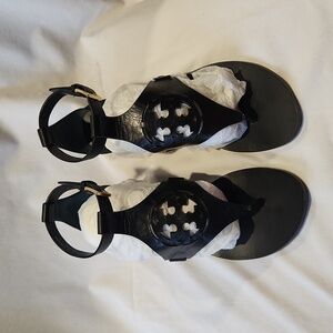 Tory Burch Zoey Wedge Leather Strappy Sandals